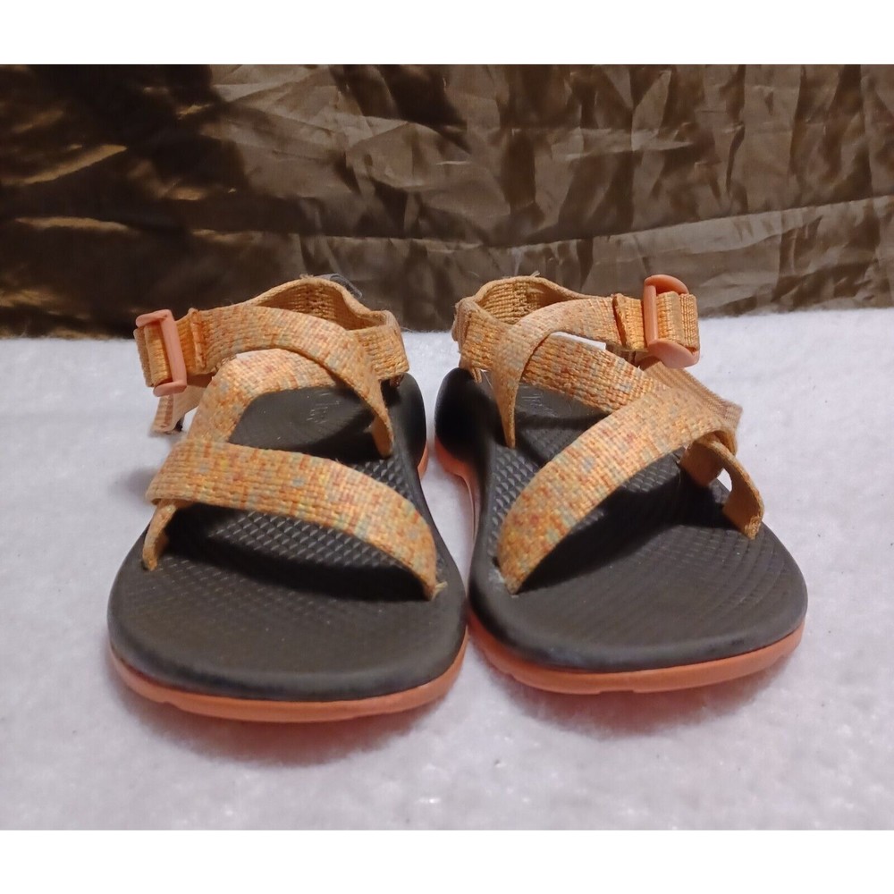 Chaco Z/1 EcoTread Peach Yellow Water Shoes Sandals Non-Marking Girls US 1 USED